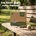 Dog Poop Bags Rolls 540 Count, Unscented Refill Rolls, 9" X 13" Doggie Poop Bags, Dog Waste Bags BY PobbY 540 Bags