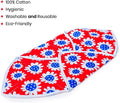Healthandyoga™ Roti, Tortilla & Breads Covering Cloth - Square Shape Cotton Cloth - Cotton Wrapping Cover