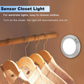 LED Motion Sensor Light Indoor, Battery Operated Ceiling Light | Wireless, Stick-on Under Cabinet Closet Light No Wiring, 210LM 6000K Daylight,