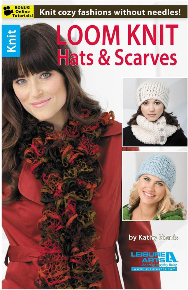 Leisure Arts FBA_LA-75471 Loom Knit Hats and Scarves, 2.63 X 15.97 X 23.59 Cm, M