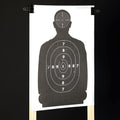 Juvale Shooting Targets Paper Silhouette Style - 17 x 25 in, Black & White, 50 Count - Paper Targets for Shooting Range & Airsoft, BB & Pellet Gun
