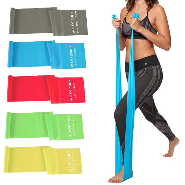 5 Pcs Professional Resistance Bands. Latex-Free, Elastic Band, Work Out Bands, Stretch Bands for Working Out Women or Me