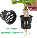 Panxxsen 50 Pack 3 Inch Net Pots Cups for Hydroponics, Slotted Mesh Net Cups for Aquaponics Orchids Vegetables, Heavy Duty Plastic Planting