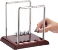 Juvale Newtons Cradle Pendulum - 7 x 6 x 7 in, Silver Stainless Steel - Desk Decor & Office Decor for Men - Stress Relief Desk Toy - Science