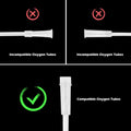 Oxygen Tubing Swivel Connector - 10 PCS Cannula Connectors, Avoid Tube Tangles (Male to Male)