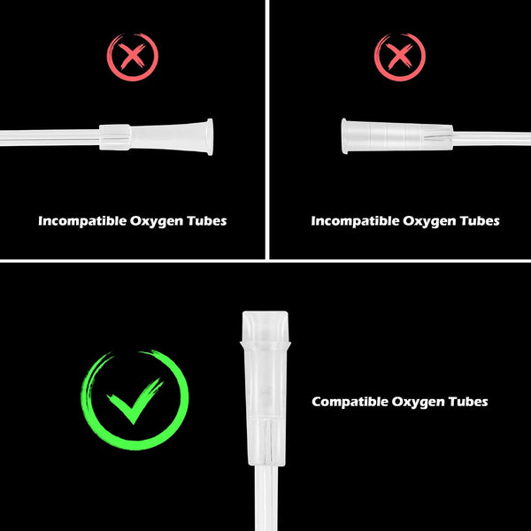 Oxygen Tubing Swivel Connector - 10 PCS Cannula Connectors, Avoid Tube Tangles (Male to Male)