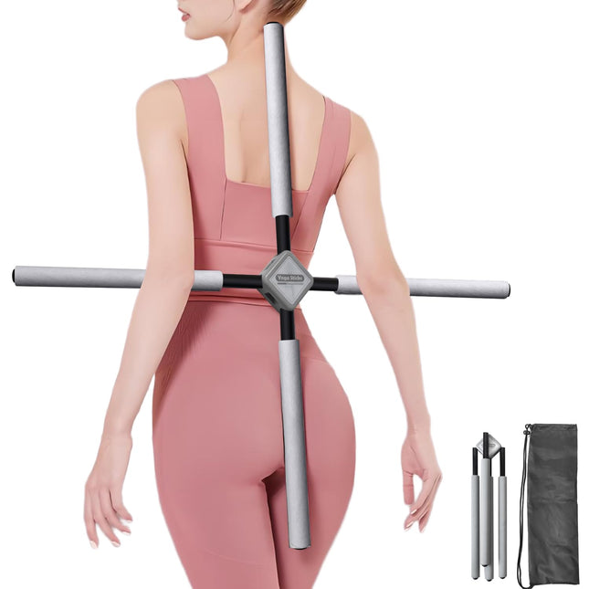 Back Straightener Posture Corrector|Yoga Stick Stretching Tool for Women and Men|Portable Posture Corrector Pole,Stretch