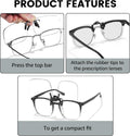 VIEWBETTER 3 Pack Clip On Blue Light Blocking Glasses for Eyes Strain/Light-Sensitive Flip Up Computer Gaming Glasses A801 Orange + Yellow + Clear