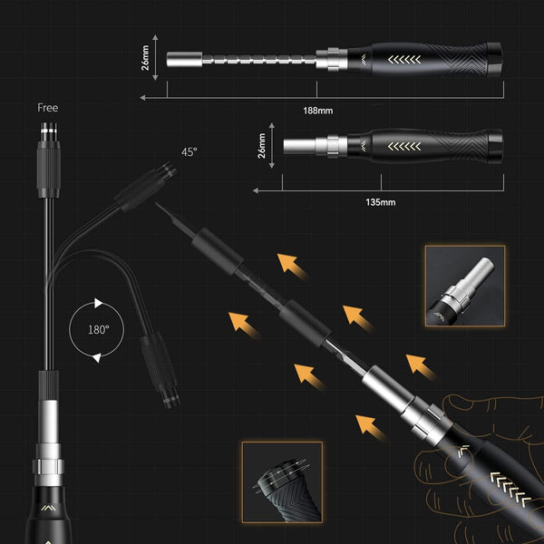 JAKEMY 164 in 1 Precision Screwdriver Set, Laptop Screwdriver Kit, Professional Computer Screwdriver Repair Tools with T5 T6 Torx Screwdriver Bit