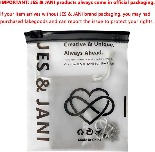 JES & JANI Infinity Heart Necklace for Women, Love Heart Pendant with Cubic Zirconia and Infinity Necklace for Girlfriend Contemporary