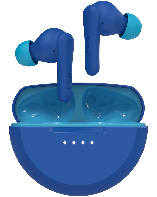 Belkin Soundform Nano 2 Bluetooth Earbuds for Kids with Built-In Microphone, 28H Battery Life, Safe 85Db Volume, IPX5 Wa