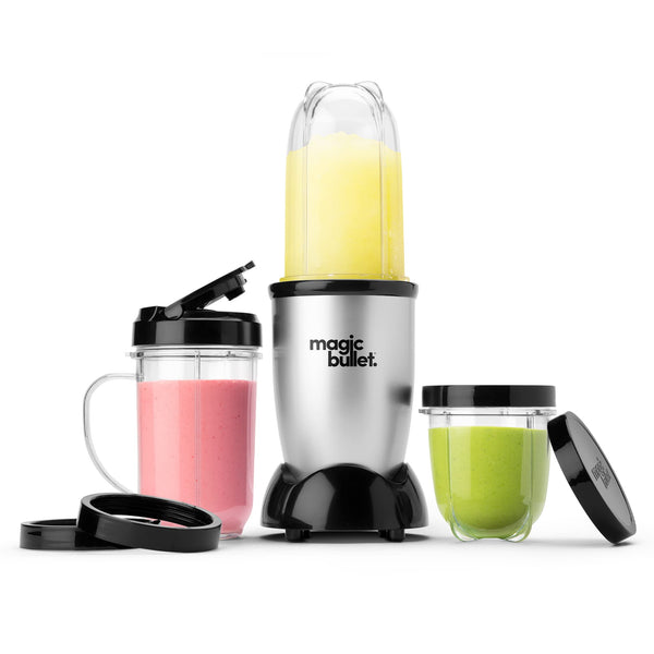 Magic Bullet Blender, Small, Silver, 11 Piece Set 11 piece Silver