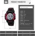 Dayllon Kids Digital Watch Boys Outdoor Sports 50M Waterproof Girls Watches Alarm Clock 12/24 H Stopwatch Calendar for Ages 3-15 Boy Girl