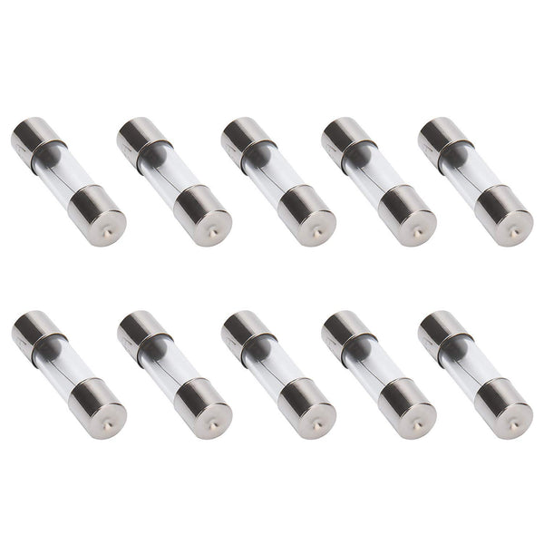 I-MART 10 Pcs F5AL Fast-Blow Fuse 5A 250V Glass Fuses 5 X 20 Mm (5Amp) (F5A) (F5A)