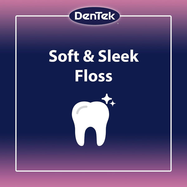 DenTek Comfort Clean Sensitive Gums Floss Picks, Soft & Silky Ribbon, 150 Count, 3 Pack Sensitive Gums 150 Count (Pack of 3)