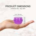Beauticom 10G/10ML Frosted Container Jars with Inner Liner for Scrubs, Oils, Salves, Creams, Lotions, Makeup Cosmetics, Nail Accessories, Beauty