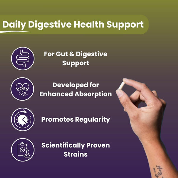 NutriZing Vegan Probiotics for Digestive Health - 30 Billion CFU & 16 strains - Bifidobacterium & Lactobacillus Probiotics for Men & Women -