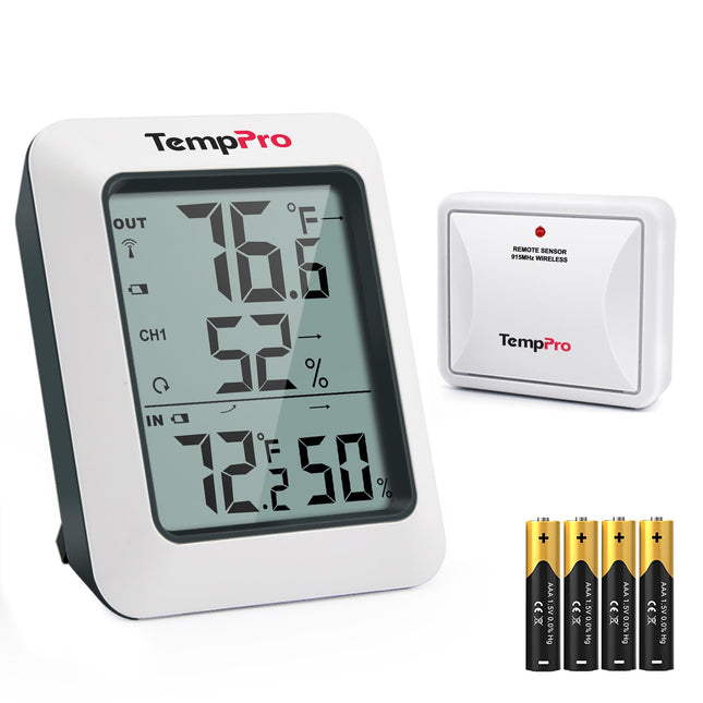 Thermopro TP60 Digital Hygrometer Outdoor Thermometer Wireless Temperature and H