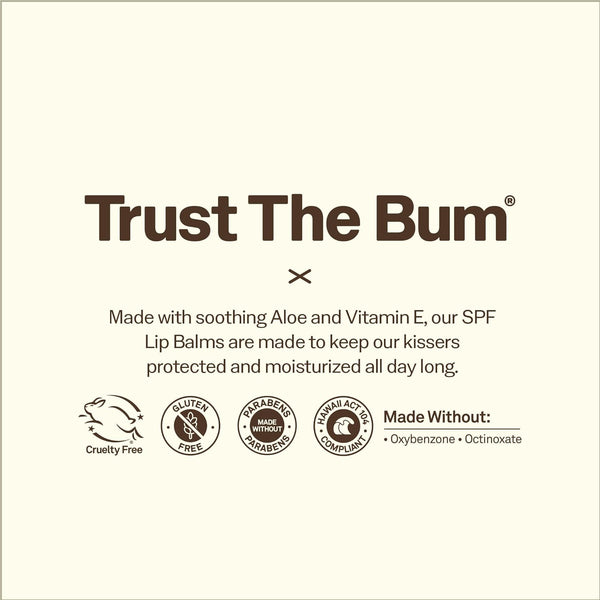 Sun Bum SPF 30 Sunscreen Lip Balm 3 Flavor Variety Pack - Coconut, Banana, Watermelon - Moisturizing Aloe Vera and Vitamin E - Vegan and Cruelty