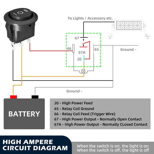 Round Rocker Switch, 3 Way Toggle Switchs, AC 125V 10A AC 250V 6A Waterproof Toggle Switch, 8 Pack Toggle Switch, Rocker Switch, with 4 Pack Shell