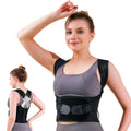 WEEOATAR Upper Back Brace Posture Corrector Posture Trainer, Breathable, Adjustable, Easy to Use with Magic Stickers, 4 Back Straps Back