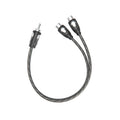 1ft RCA 1 Male to 2 Female Audio Speaker Y Adapter Splitter Cable (2 Pack) | 2 Pack 2F1M