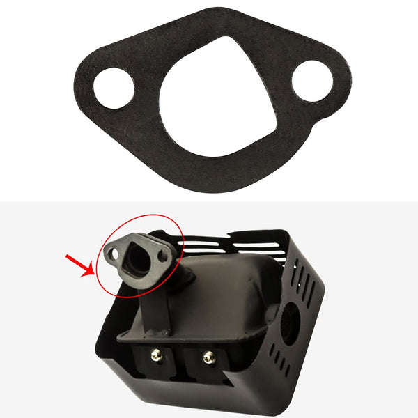 FLYPIG 2Pcs Muffler Exhaust Gasket Fits for Honda GX110 GX120 GX160 GX200 5.5HP 6.5HP Engines