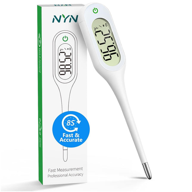 Basal Thermometer for Adults and Kids, Fast & Accurate with Fever Alert, Mute Fu