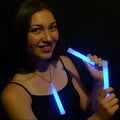 25 Pk 6” Blue Industrial Grade Bulk Glow Sticks | Bright Color, Glow 12-14 Hrs, Ideal for Night Time Parties, Events & Emergency 25 Glow Sticks Blue