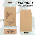 150 Pack Seed Saving Envelopes,Small Paper Envelopes for Seeds,Mini Envelopes,Coin Envelopes,Key Envelopes,Self-Adhesive Kraft Seed Envelopes,Let