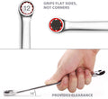 Max Torque 15-Piece Premium Combination Wrench Set, Chrome Vanadium Steel, Long Pattern Design | Include Metric Sizes 8, 9, 10, 11, 12, 13, 14,