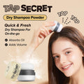 I Dew Care Dry Shampoo - Tap Secret Duo Gift Set, with Black Ginseng, Non-Aerosol, Benzene-Free, Mattifying Root Boosting Powder, No White Cast,