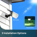 Linkind Solar Spot Lights Outdoor, 60 Leds Solar Lights Outdoor Waterproof IP67 with 30% Conversion Rate, Ideal for Landscape, Garden, Yard,