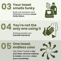 Clean Skin Club Bamboo Viscose Clean Towels® XL 100% USDA Biobased Face Towel, Disposable Face Towelette, Makeup Remover Dry Wipes, Ultra Soft, 50