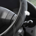 Elantrip Leather Steering Wheel Cover 15 1/2 to 16 inch Universal Large Soft Grip Breathable for Car Truck SUV Jeep Anti Slip Black 15 1/2 - 16