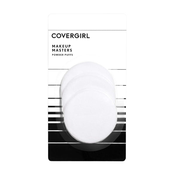 COVERGIRL Makeup Masters Powder Puffs, 3 ct, White White 3 Count