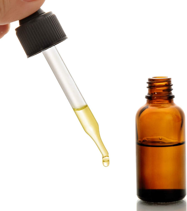 12 pcs, 1 oz Amber Dropper Bottles w/ 3 Stainless Steel Funnels & 1 Long Glass Dropper - 30ml Glass Bottles with Eye Droppers, Leakproof Essential