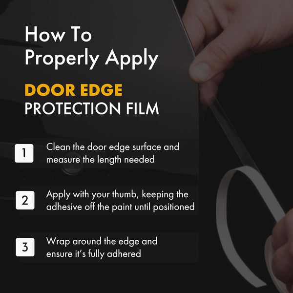XPEL Door Edge Guard Protection Film Roll, 3/8" x 12' - Car or Truck Doors, Protective Barrier Against Minor Scratches, Paint Chips, Door Edge