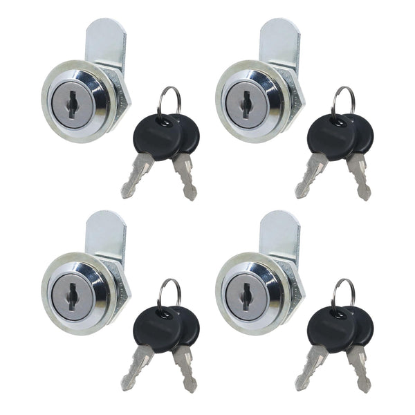 T Tulead 4 Sets Zinc Alloy Cylinder Locks Cam Lock Desk Lock Replacement with Keys