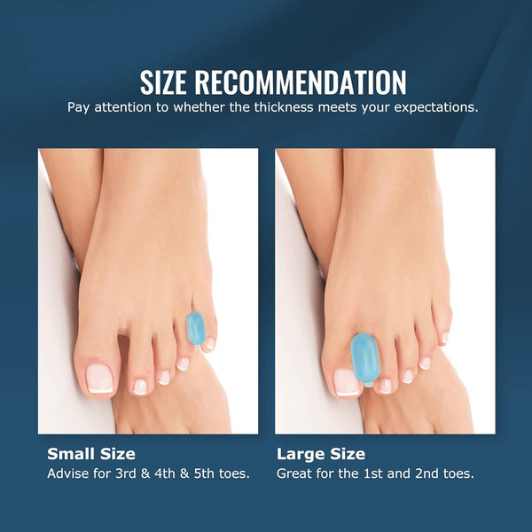Welnove Upgraded Gel Toe Separators â 12-Pack Bunion Pads â Toe Spacers for Straightening Overlapping Toes, Bunions, Calluses â Soft Silicone