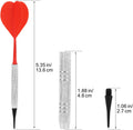 Accmor Soft Tip Darts, Bar Dart, Plastic Tip Darts Set, Attach Extra 100 Black 2BA Replacement Tips, Soft Tip Darts for Electronic/Plastic