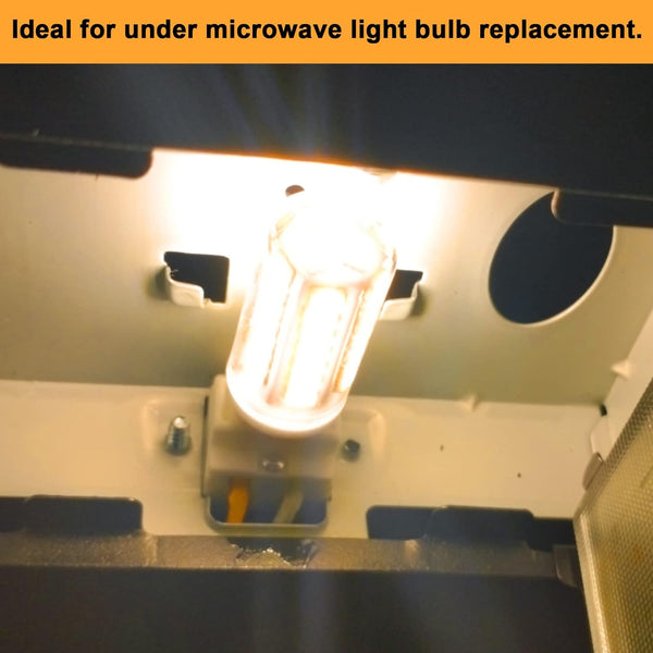 G8 Led Bulb Dimmable for GE Microwave Oven, 120V 50W Kitchen over Stove Light/Surface Light Bulb for GE over the Range Microwave Hood, Replaces