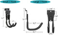 Slatwall Hooks 14 Pack, Heavy Duty Garage Wall Organizer, Multi-Size Hanging Hooks Compatible with Proslat, StoreWALL and HandiWall Slatwall Hooks