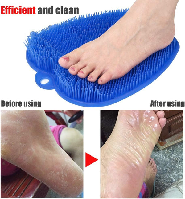 Shower Foot Cleaner Scrubber Massager, Foot Pain Tired Feet Relaxing Acupressure Mat for Shower Floor with Non-Slip Suction Cups, Increase