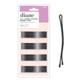 Diane 2.5” Curved Black Bobby Pins, Large Flat Hair Pins with Ball Tips for Long & Thick Hair, Updos, Flyaways, Protective Hairstyles & Doobie