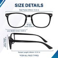 Blue Light Glasses for Woman Men, 99% Blocking Square Frame 5 Pairs | Anti Eyestrain & UV Glare Protection, Computer Blue Light Blocking Glasses