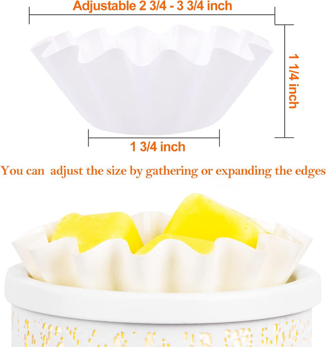 FANDOL Wax Melt Warmer Liners Reusable & Leakproof Candle Warmer Liners Wax Tray for Scented Wax,Electric Wax Warmers, P