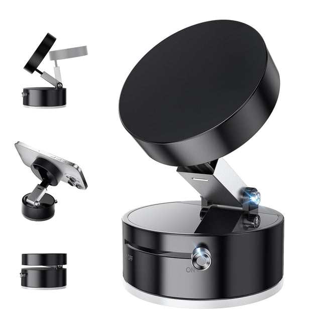 Vacuum Suction Magnetic Phone Holder, Upgraded Suction Cup Phone Holders, Magnetic Car Phone Holders for Phone and All S