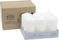 Stonebriar Unscented White Tall Pillar Candles, 65 Hour Burning Candle Pillars, Perfect for Decor, Weddings, Emergencies 3" X 6", 6 count Pack of