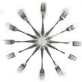 DecorRack 12pcs Dinner Forks, Stainless Steel, 7.5 inches, Flatware, Dishwasher Safe 12 Pack